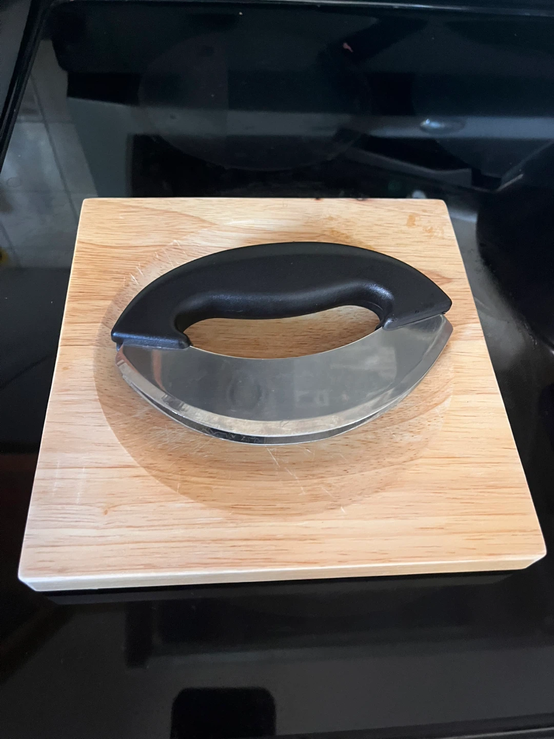 Danescook Mezzaluna Knife and Wooden Cutting Board - photo 2