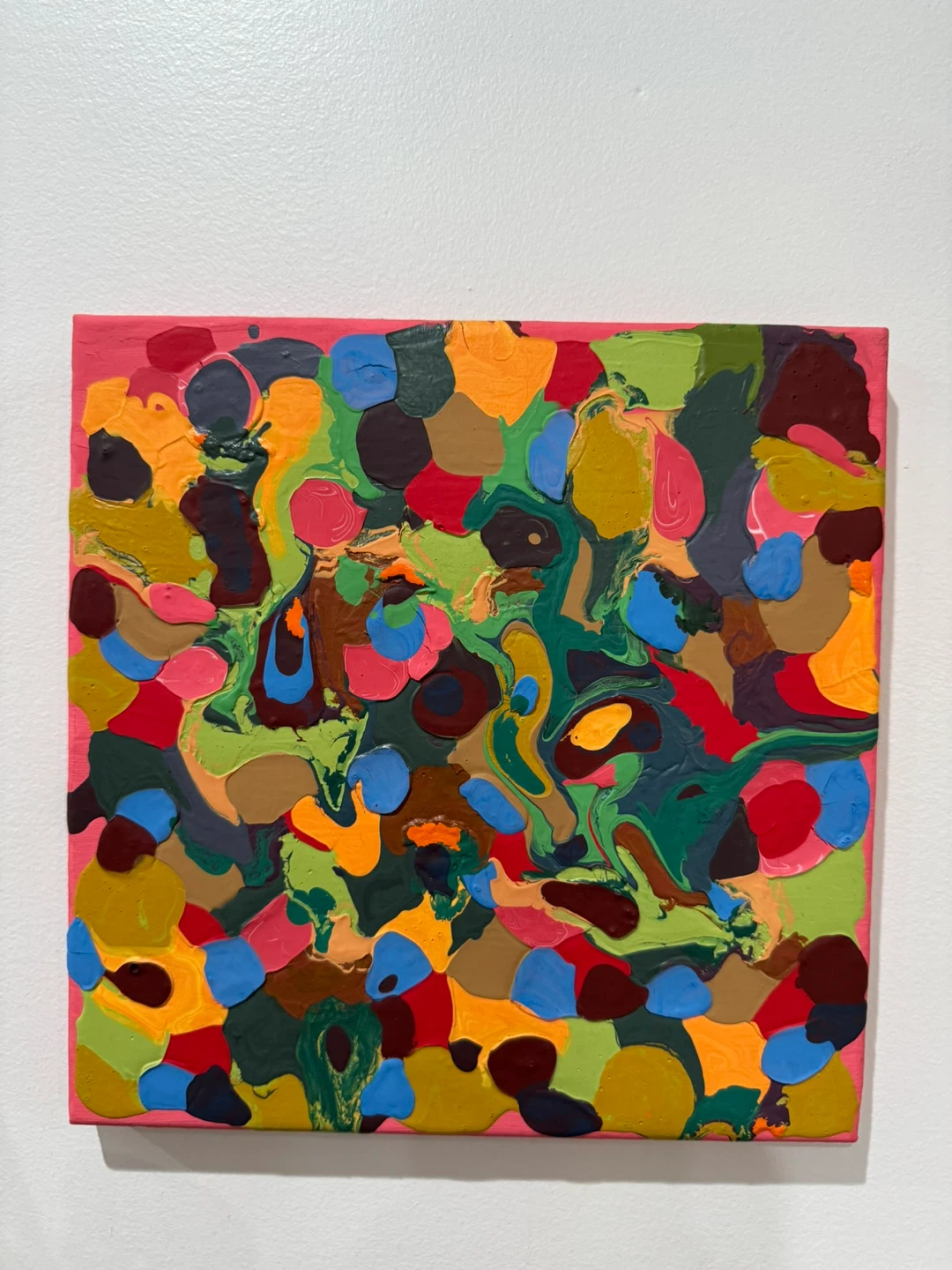 Abstract Colorful Textured Painting