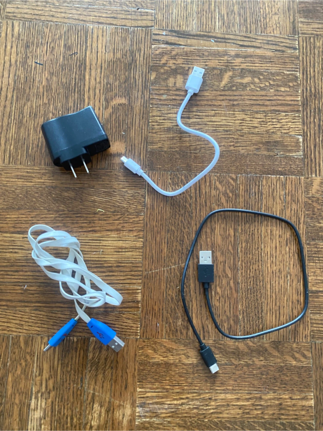 USB Wall Charger and Charging Cables