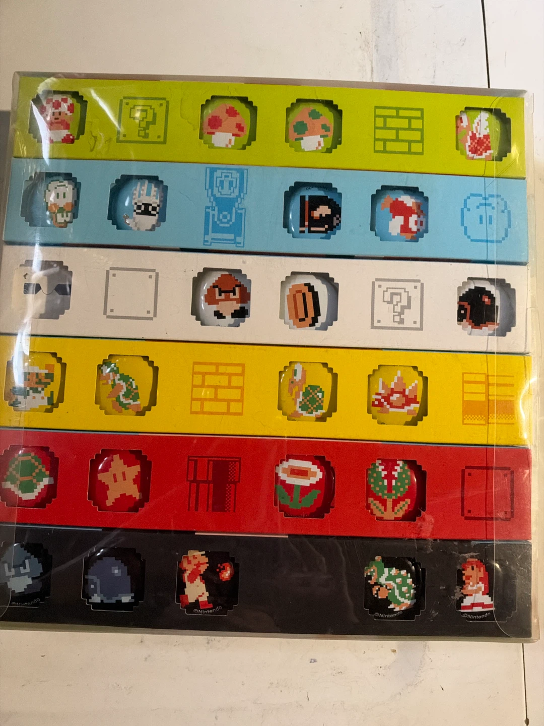 Nintendo Super Mario Pixel Art Magnet Set