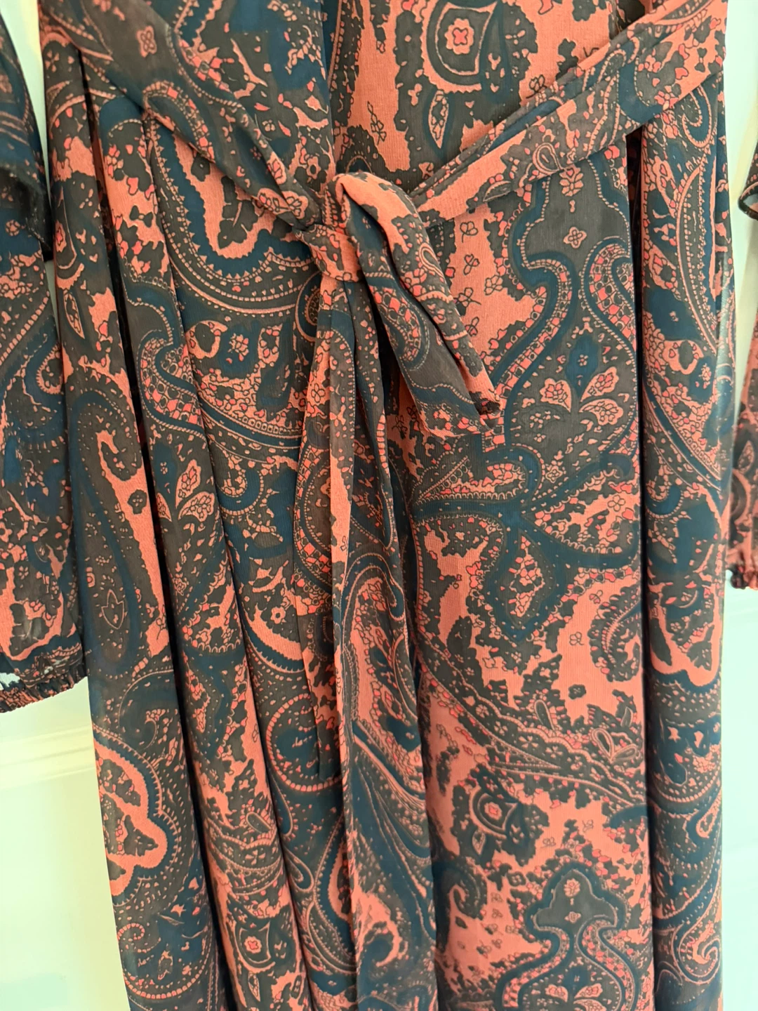 Batik Paisley Wrap Dress - photo 4