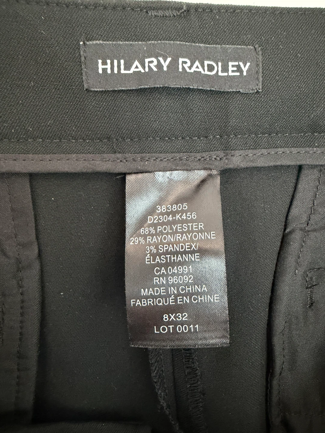 Hilary Radley black dress pants, size 8 - photo 3