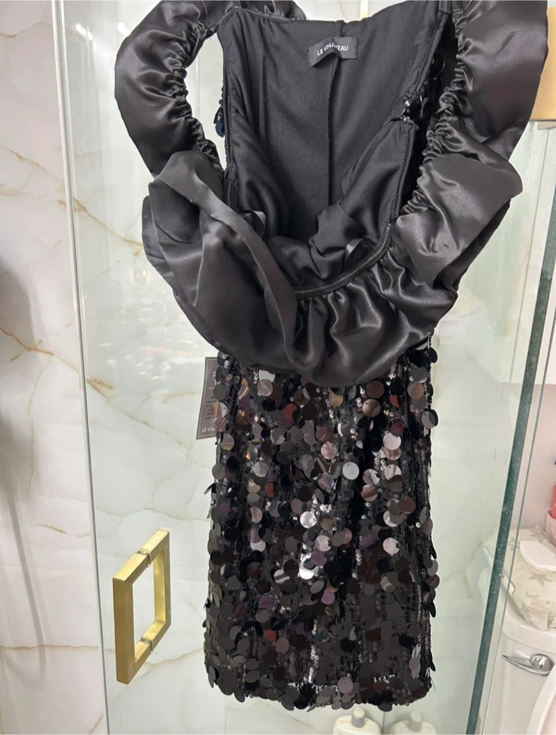 Le Chateau Black Sequin Dress - photo 2