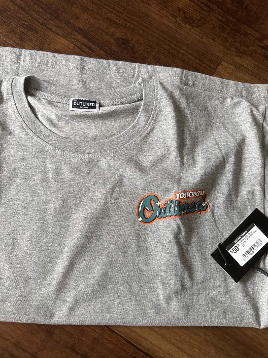 Outlined Toronto Retro Orange T-Shirt