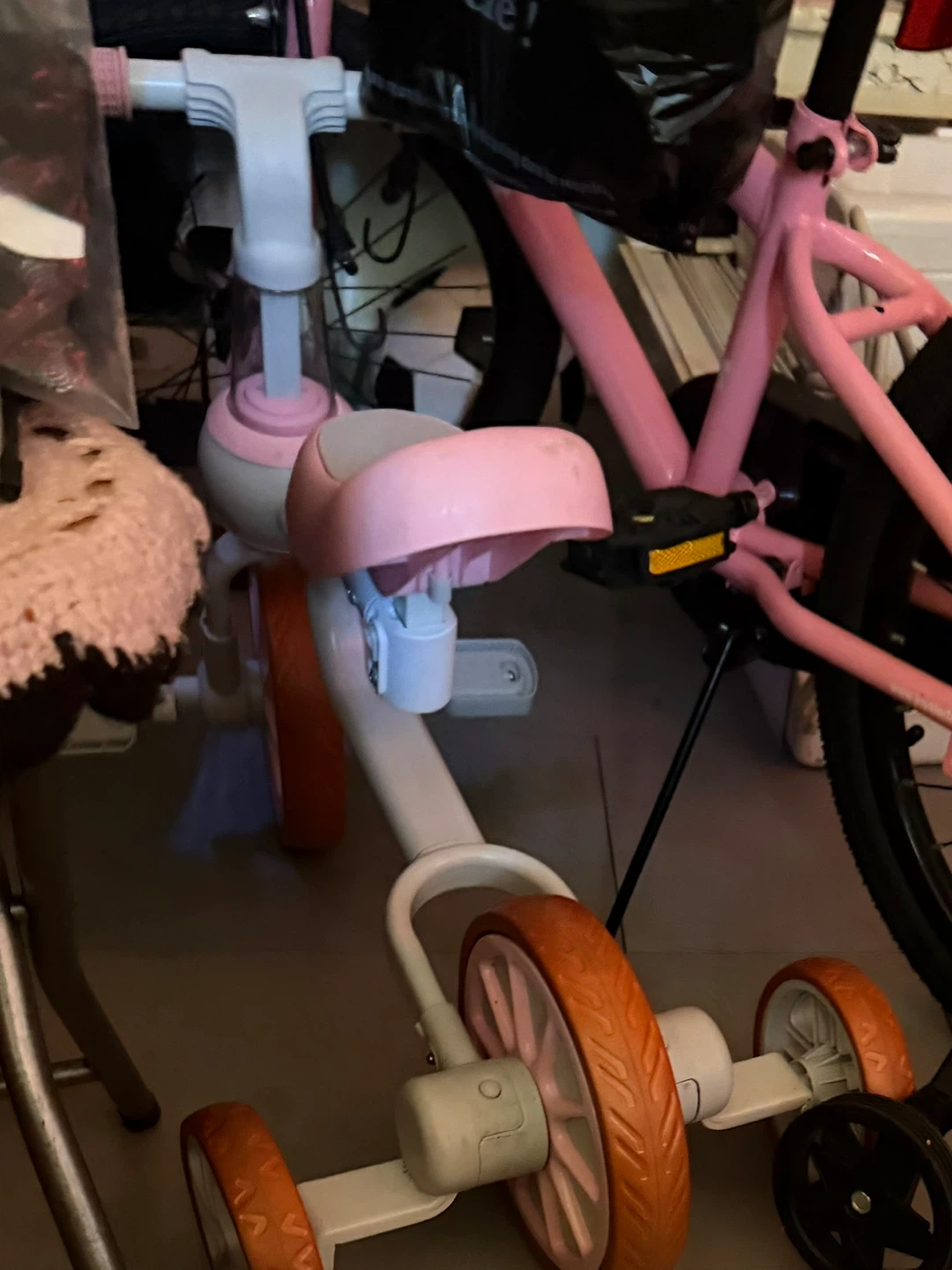 Pink and White Toddler Tricycle
