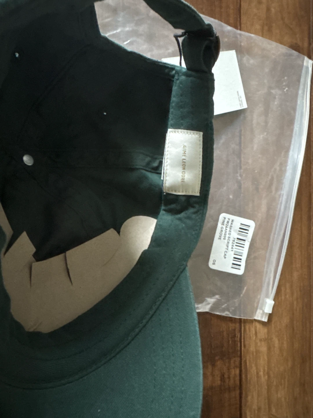 Aime Leon Dore Washed Script Cap Pine Grove - photo 3