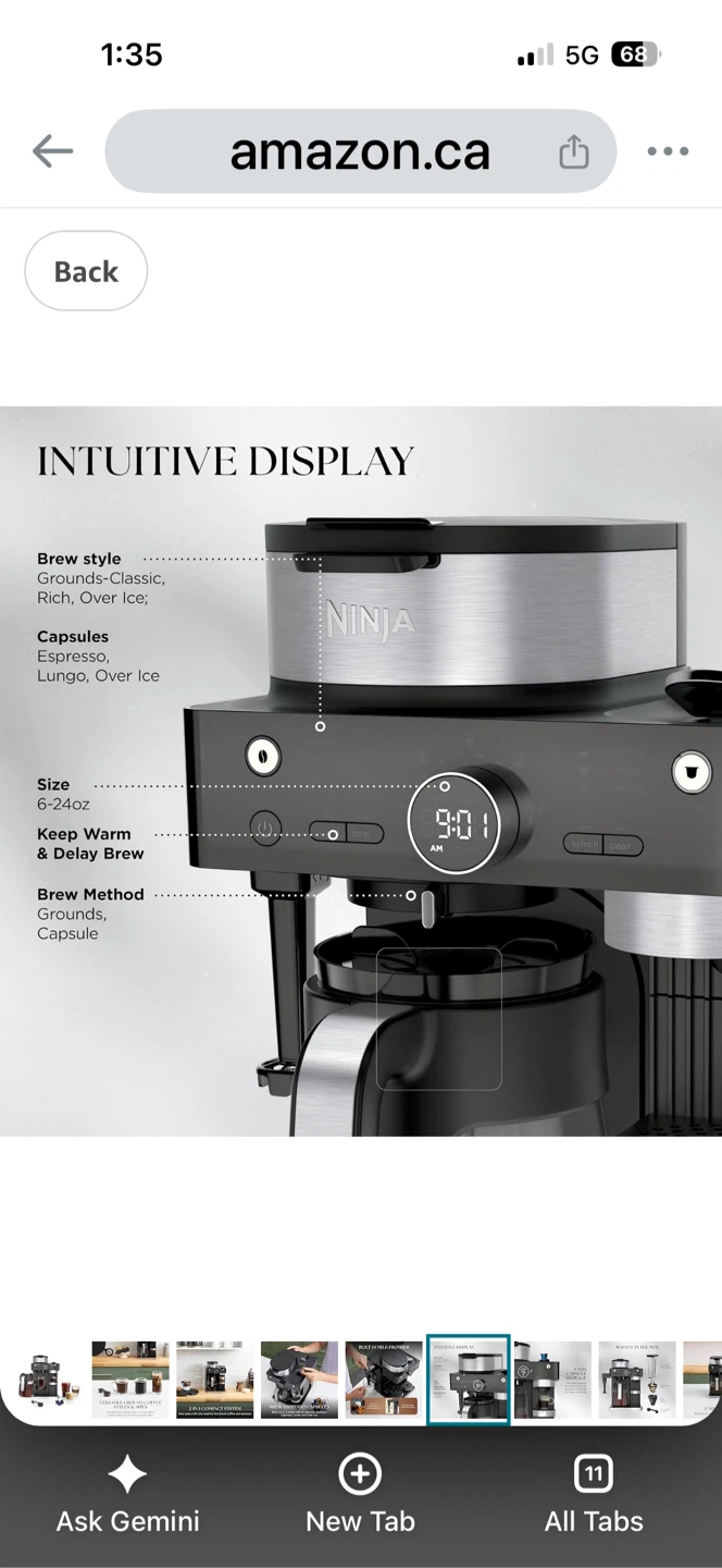 Ninja Espresso & Coffee Barista System CFN601 - photo 5