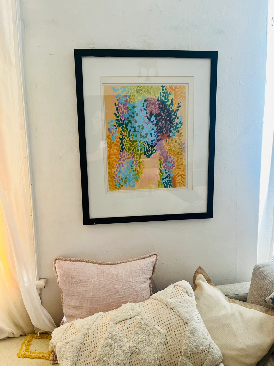 Abstract Framed Wall Art 26” x 32”