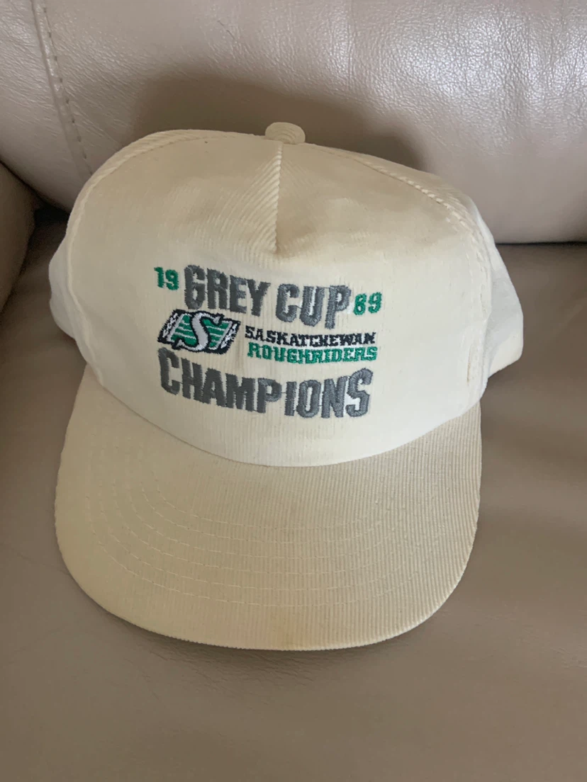 1989 Saskatchewan Roughriders Grey Cup Champions Hat