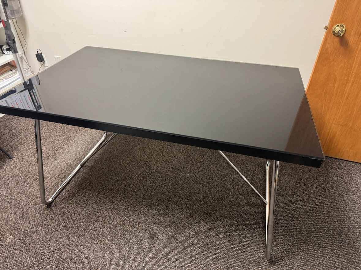 Modern Glass Top Desk - photo 4