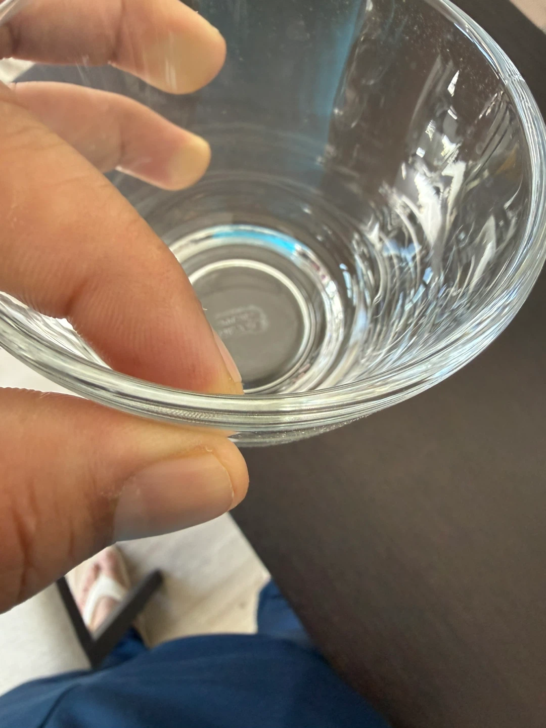 Clear Glass Cups & Saucers, Set of 6 - photo 3