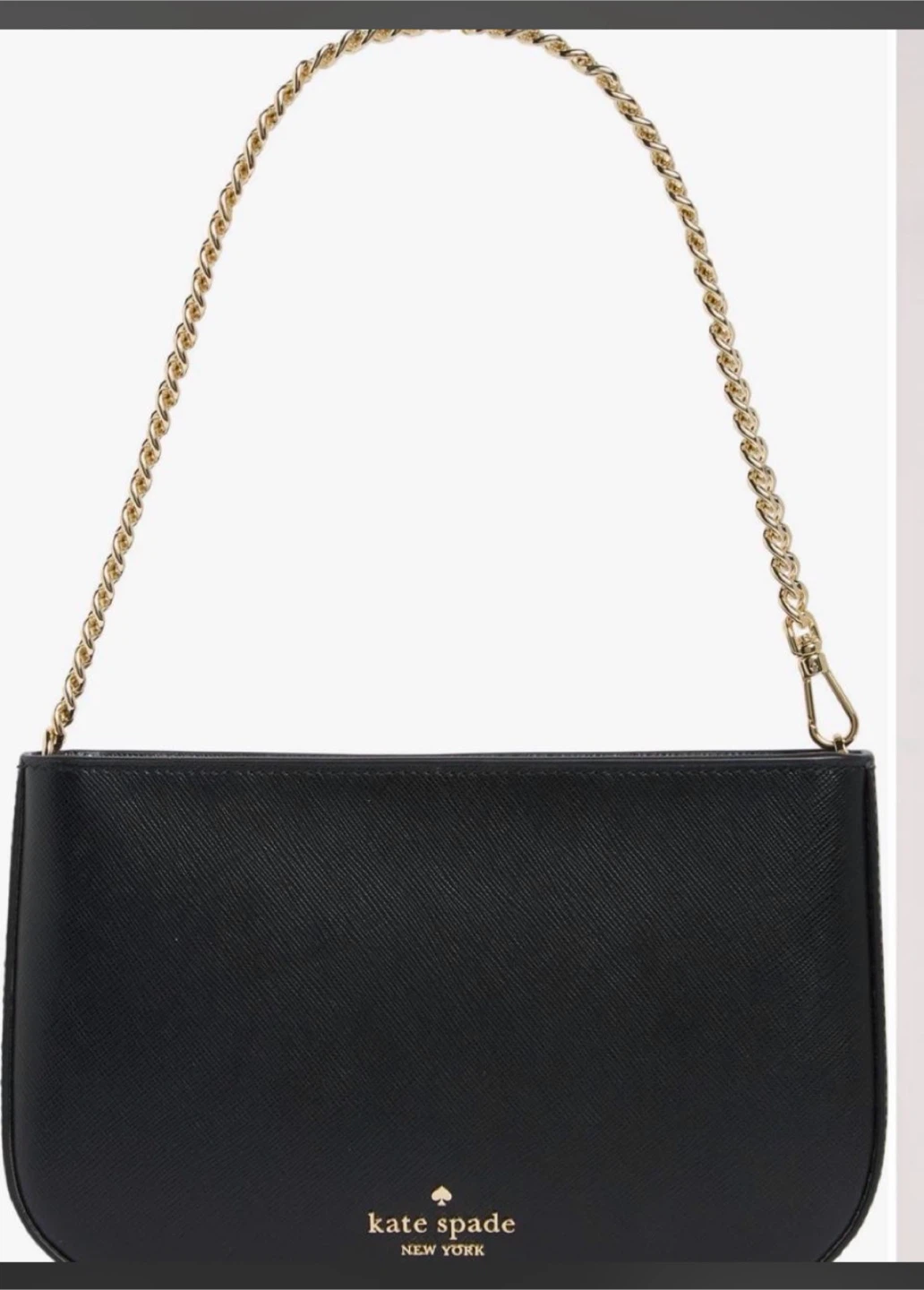 Kate Spade Madison Pochette Black Saffiano Leather