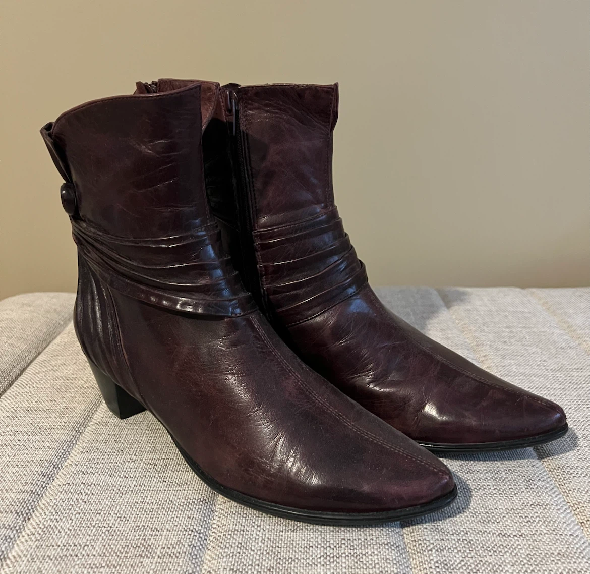Arnold Churgin Genuine Leather Ankle Boots