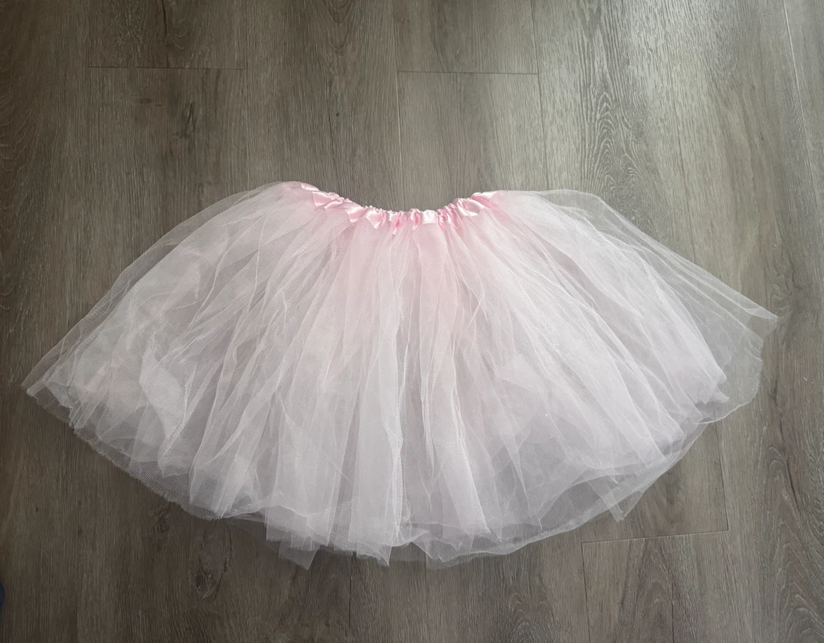 Light pink tulle tutu skirt