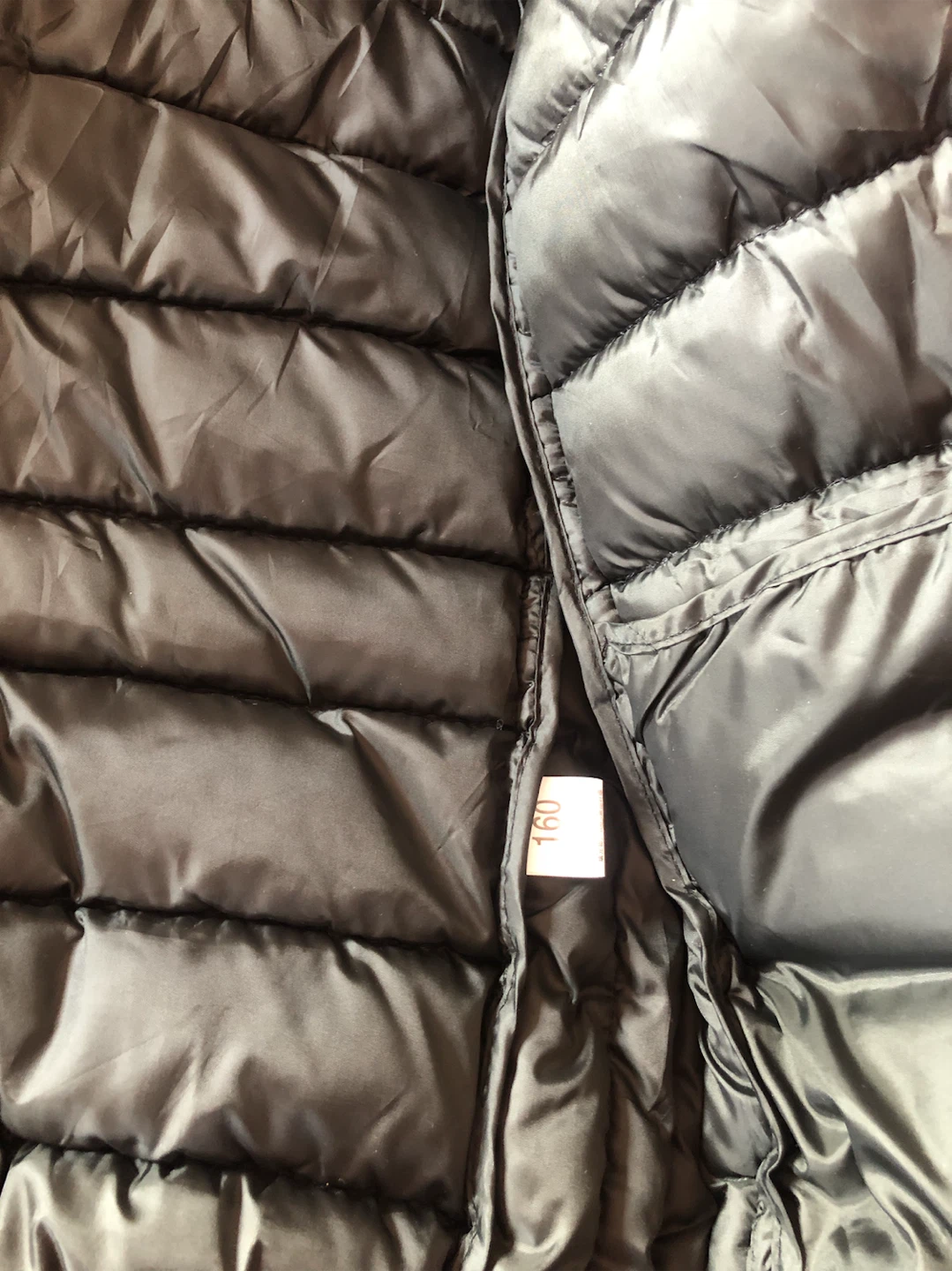 Black hooded puffer jacket (Kids L) - photo 2