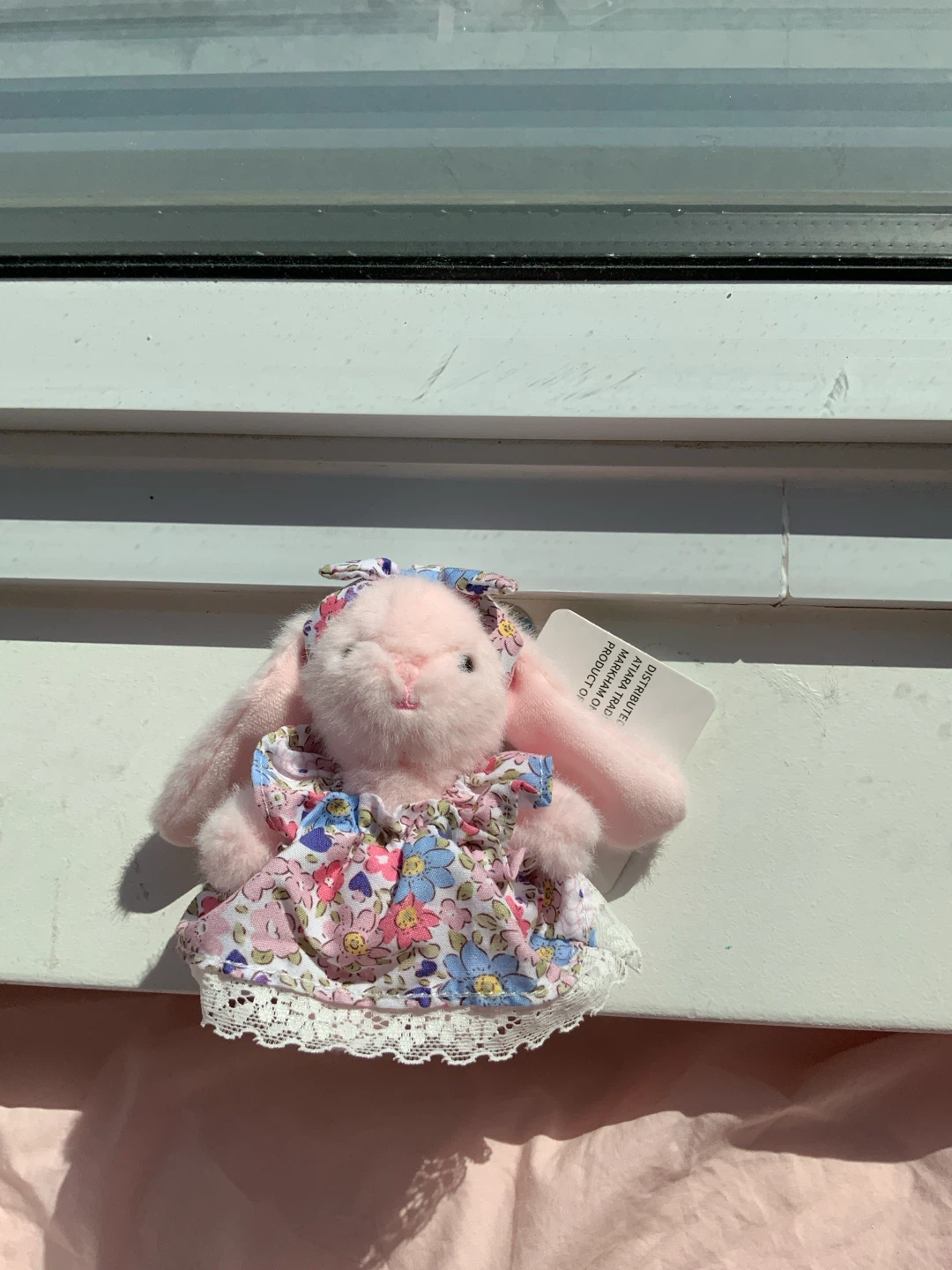 Pink Bunny Keychain