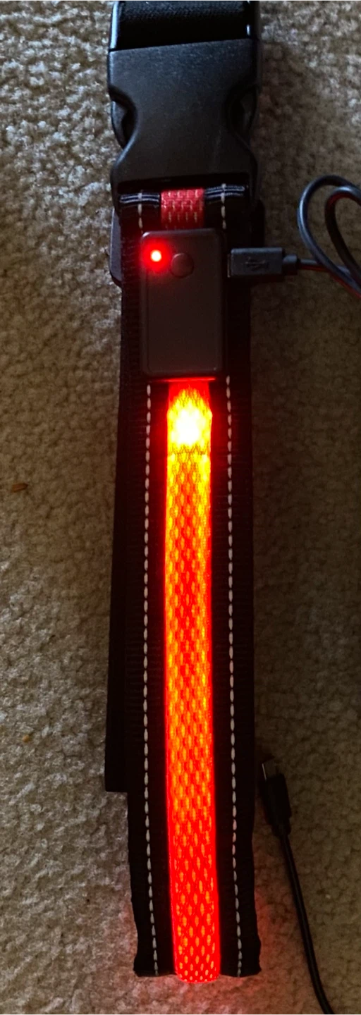 3 mode flashing Rechargeable LED waist belt