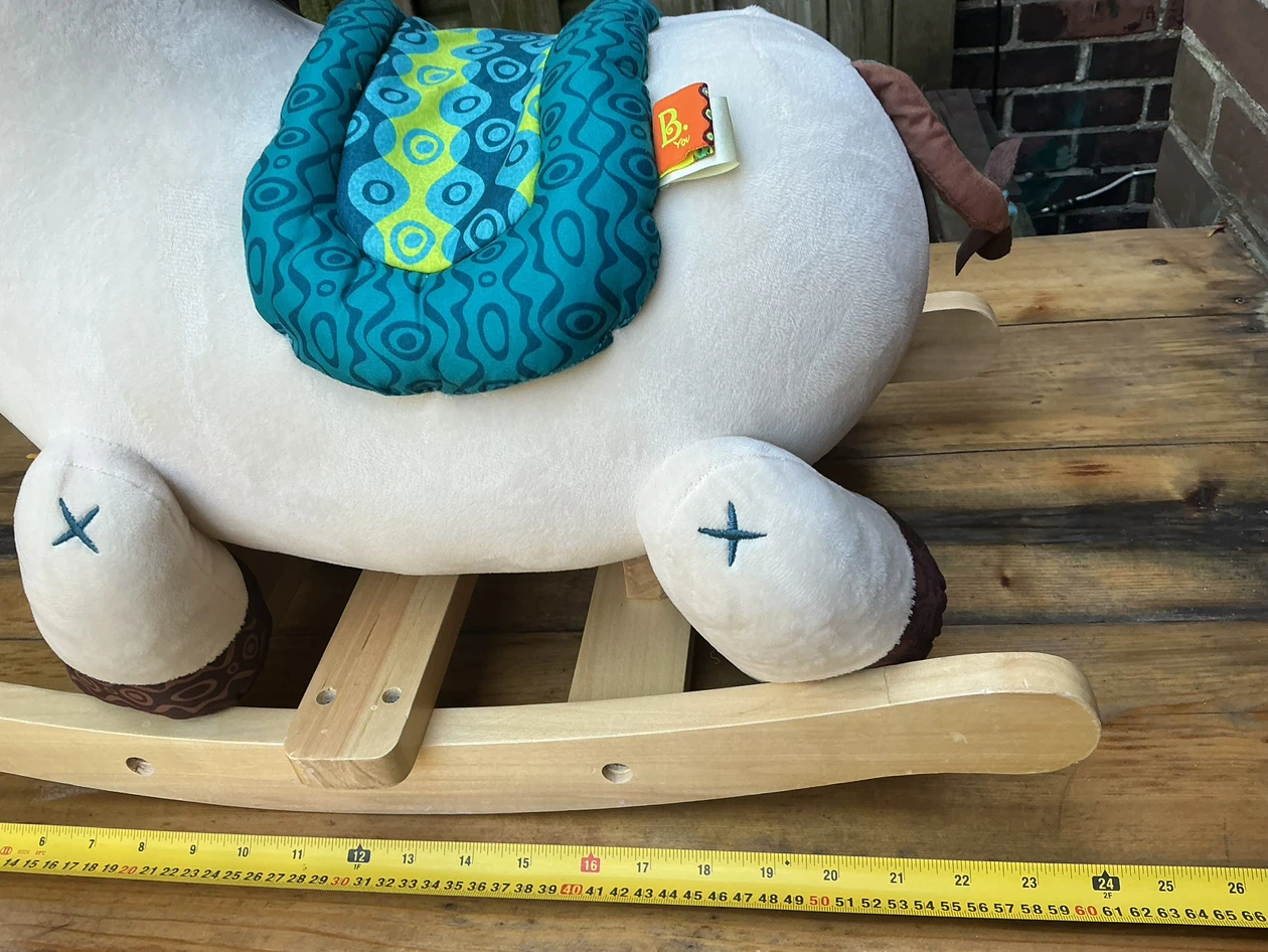 B. Toys Plush Rocking Horse “ROCKY” with Wooden Rockers - photo 2