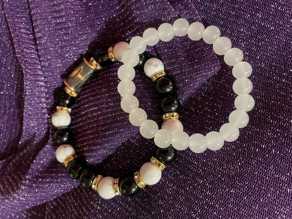 Two Natural Stone Beaded Bracelets