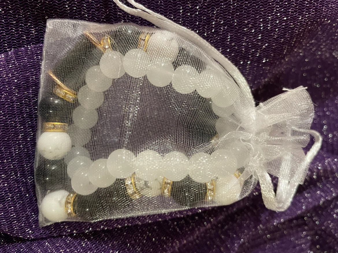 Two Natural Stone Beaded Bracelets - photo 4