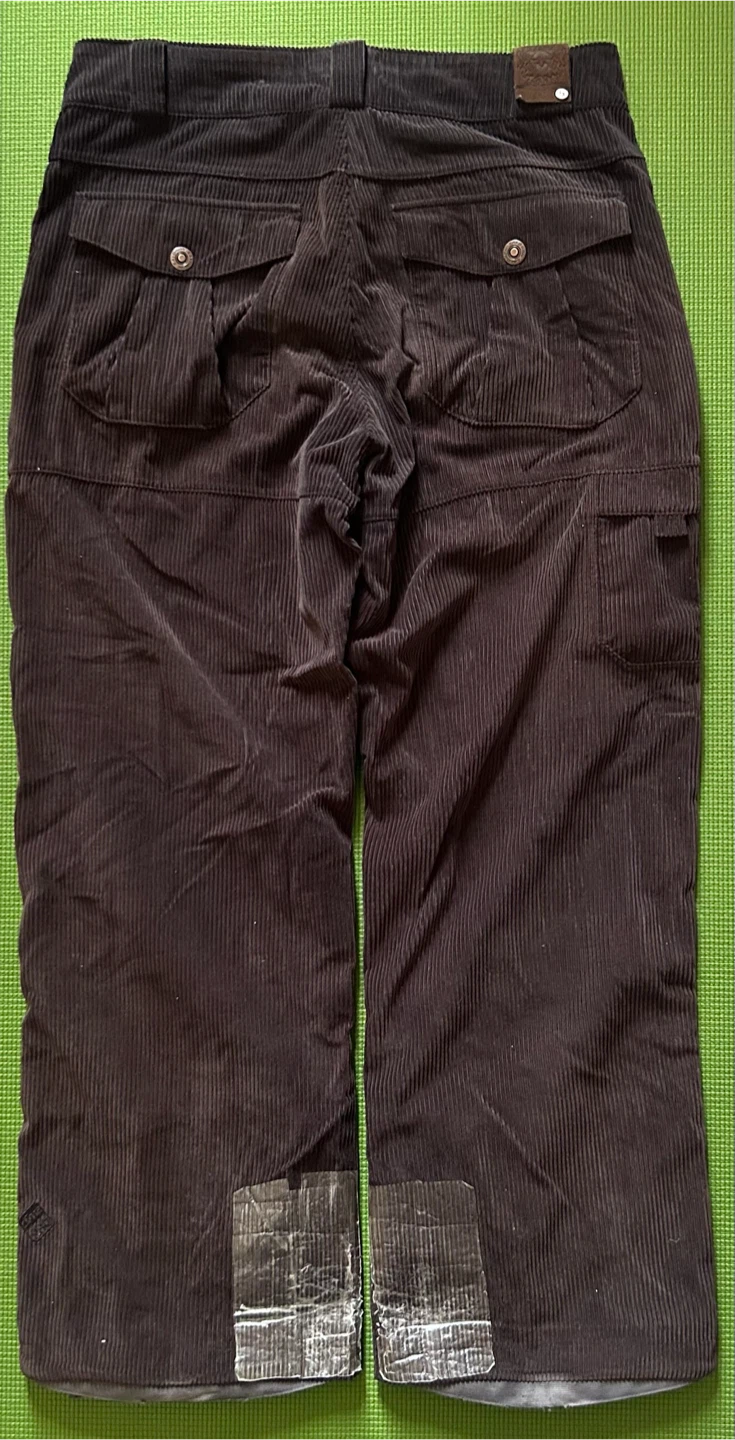 Salomon Corduroy Ski Pants Brown Size M