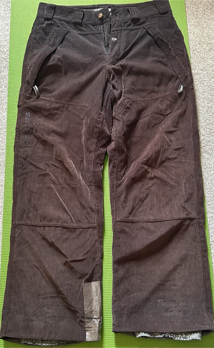 Salomon Corduroy Ski Pants Brown Size M - photo 2