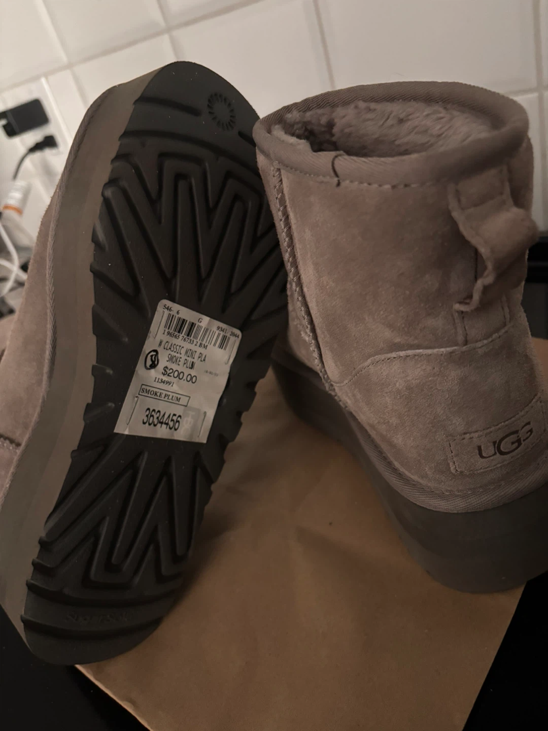 UGG Classic Mini Platform Boots Smoke Plume - photo 4