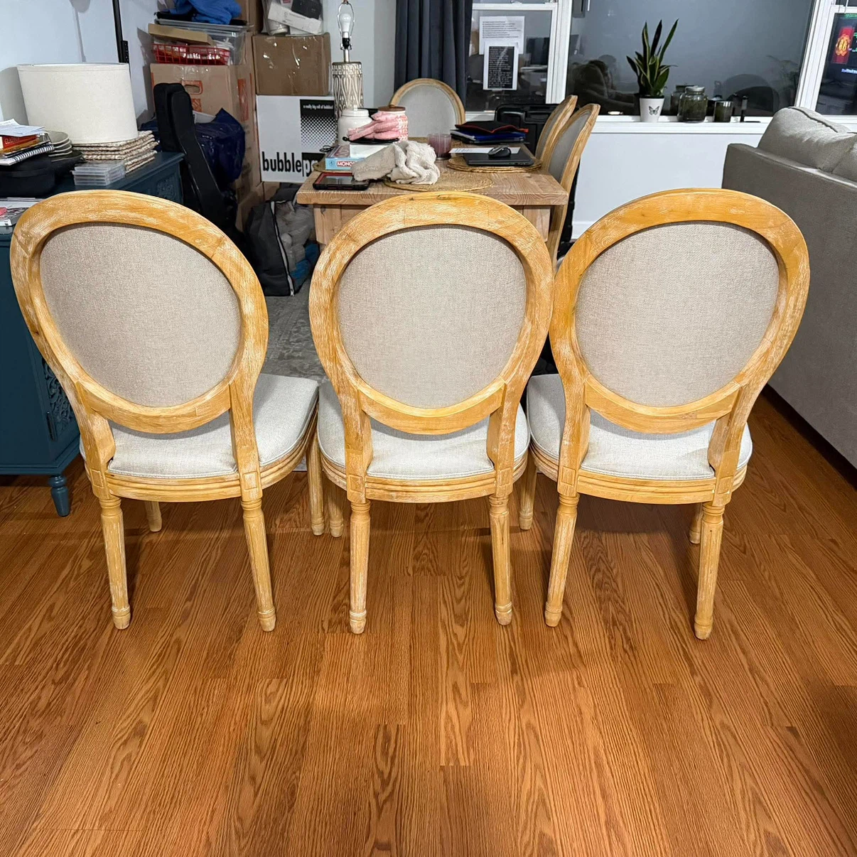 Set of 6 Oval Back Dining Chairs - photo 2