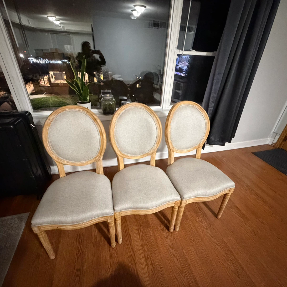 Set of 6 Oval Back Dining Chairs - photo 3