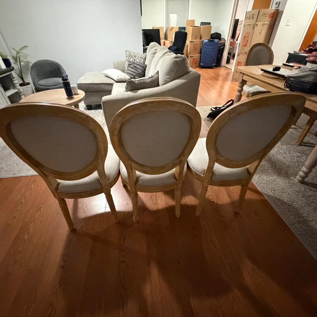 Set of 6 Oval Back Dining Chairs - photo 4
