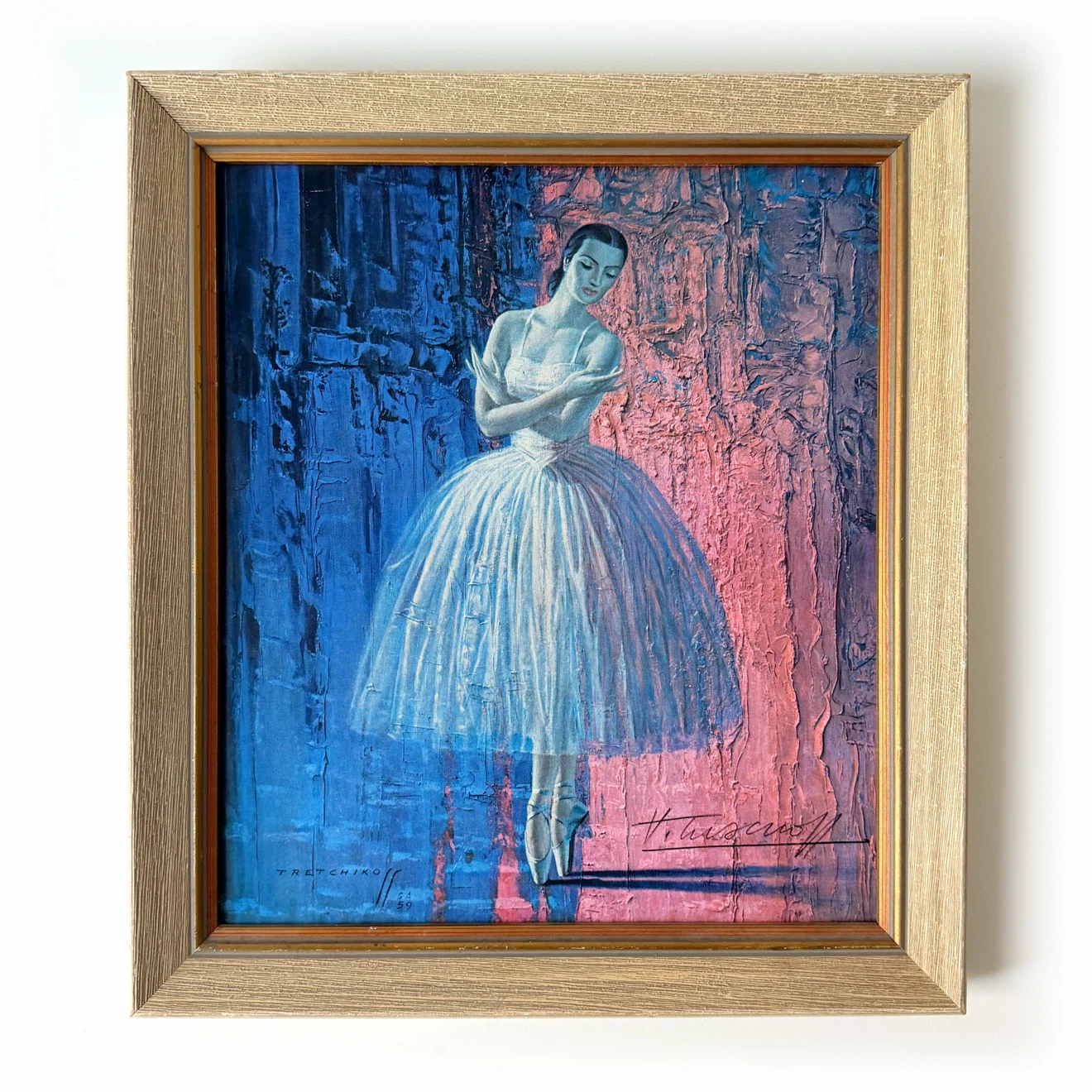 Vintage 1959 Signed Tretchikoff Ballerina