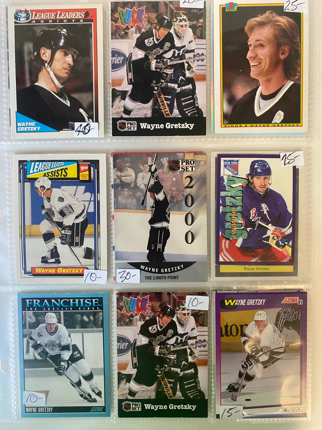 Wayne Gretzky Hockey Card Collection