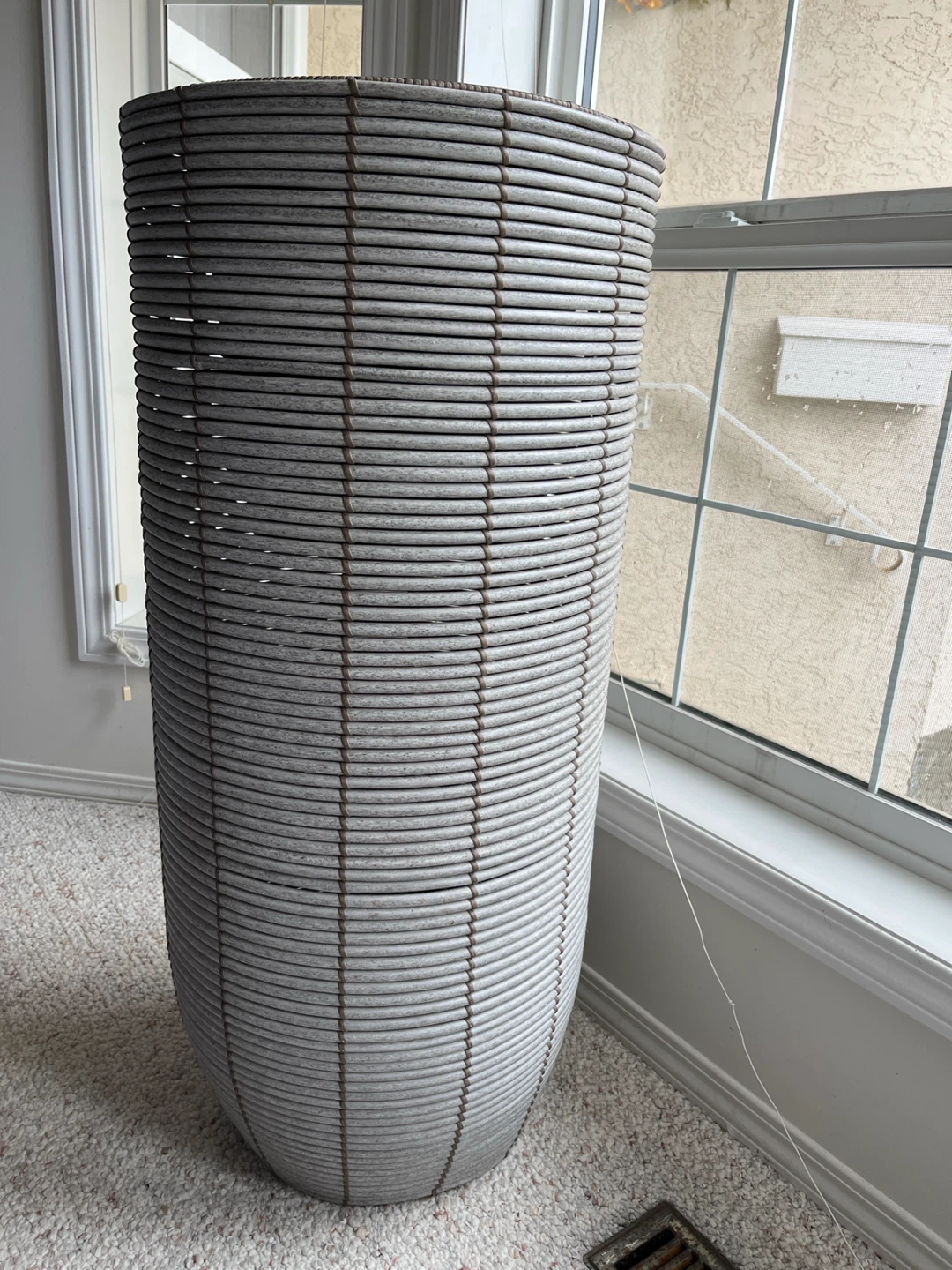 Large Tall Wicker Floor Plant Pot