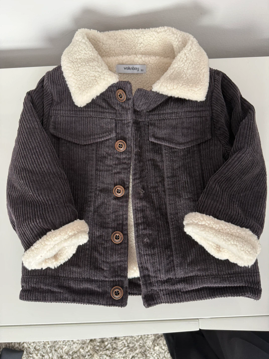 Toddler Corduroy Sherpa Jacket