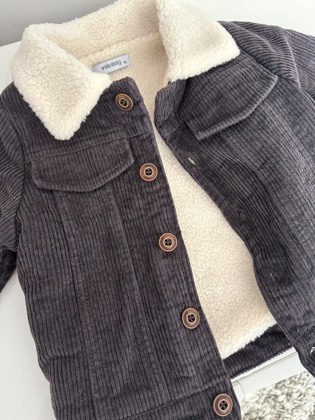 Toddler Corduroy Sherpa Jacket - photo 2