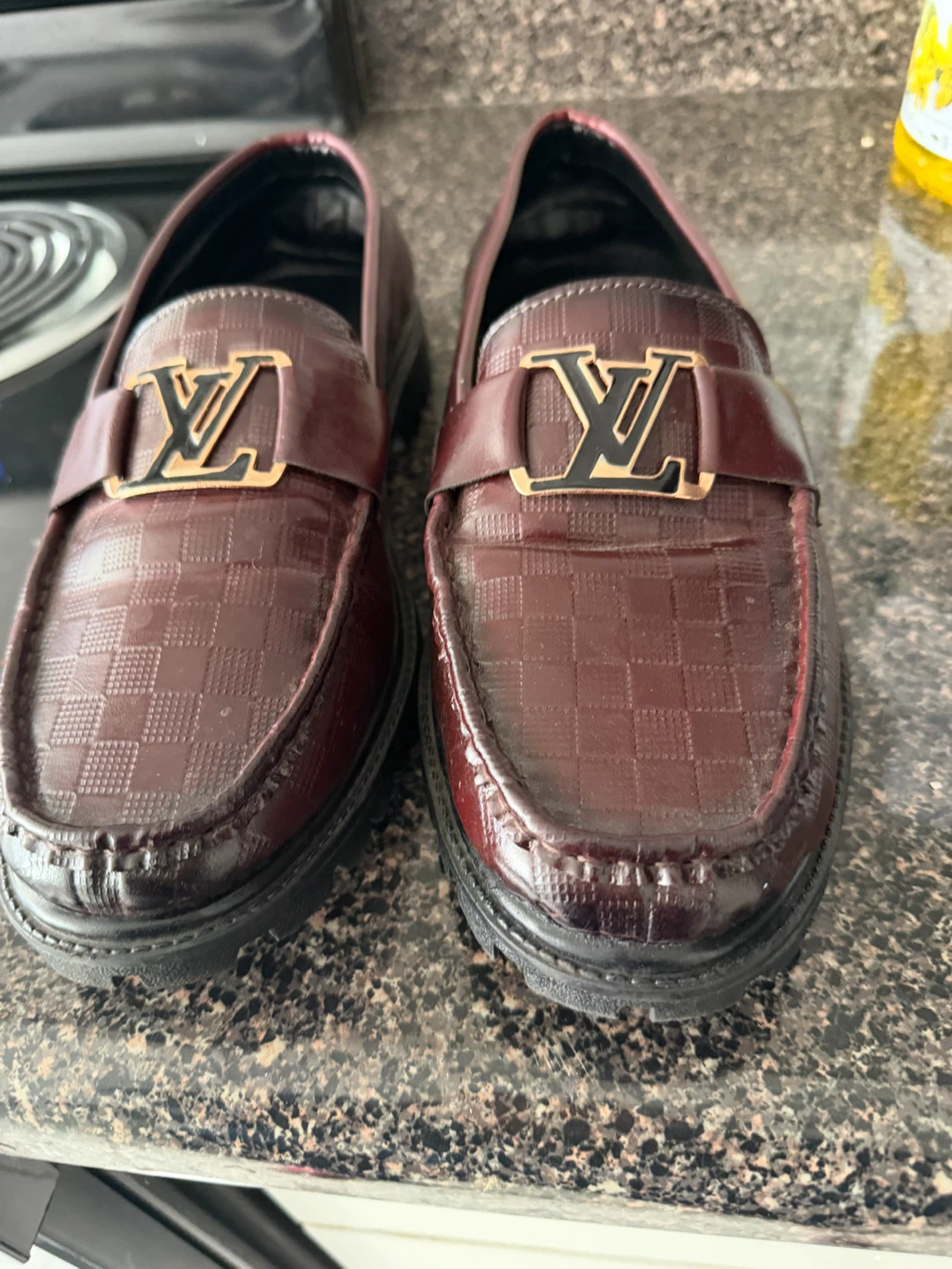 Louis Vuitton Burgundy Loafers