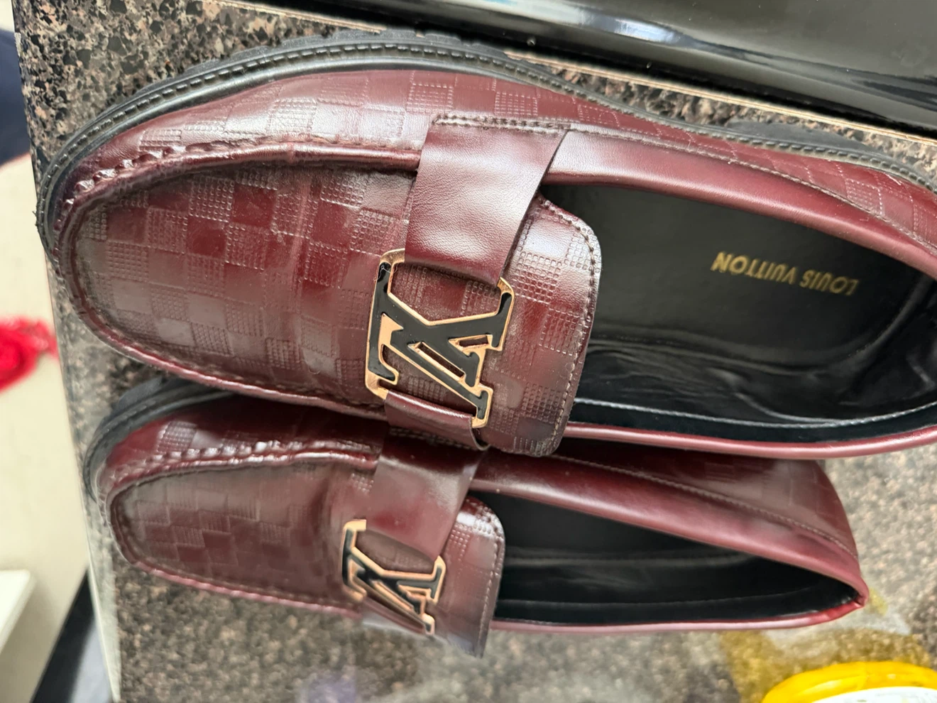Louis Vuitton Burgundy Loafers - photo 2