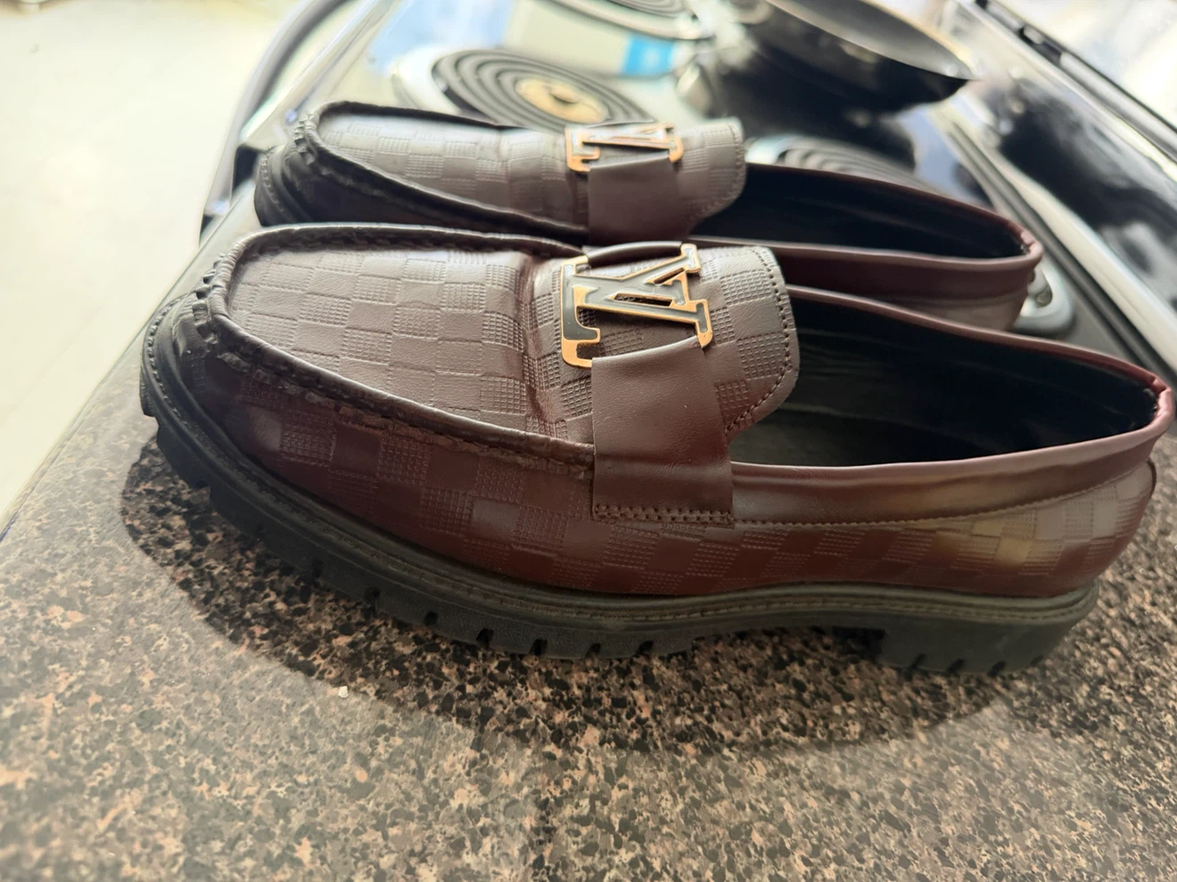Louis Vuitton Burgundy Loafers - photo 3