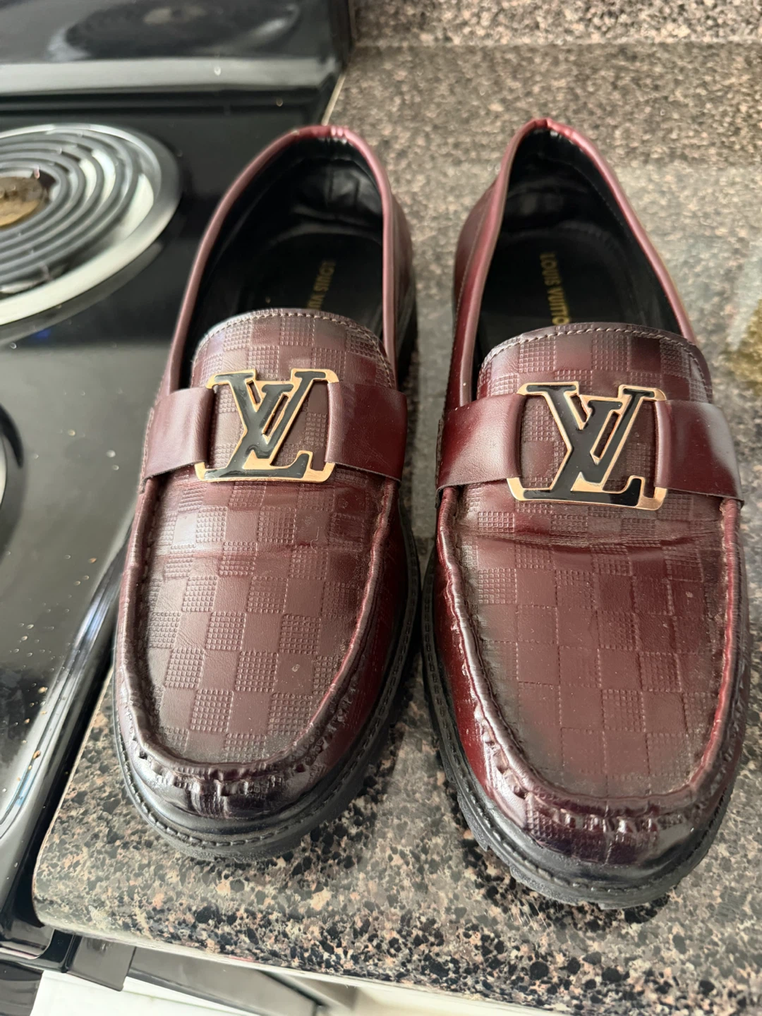 Louis Vuitton Burgundy Loafers - photo 4