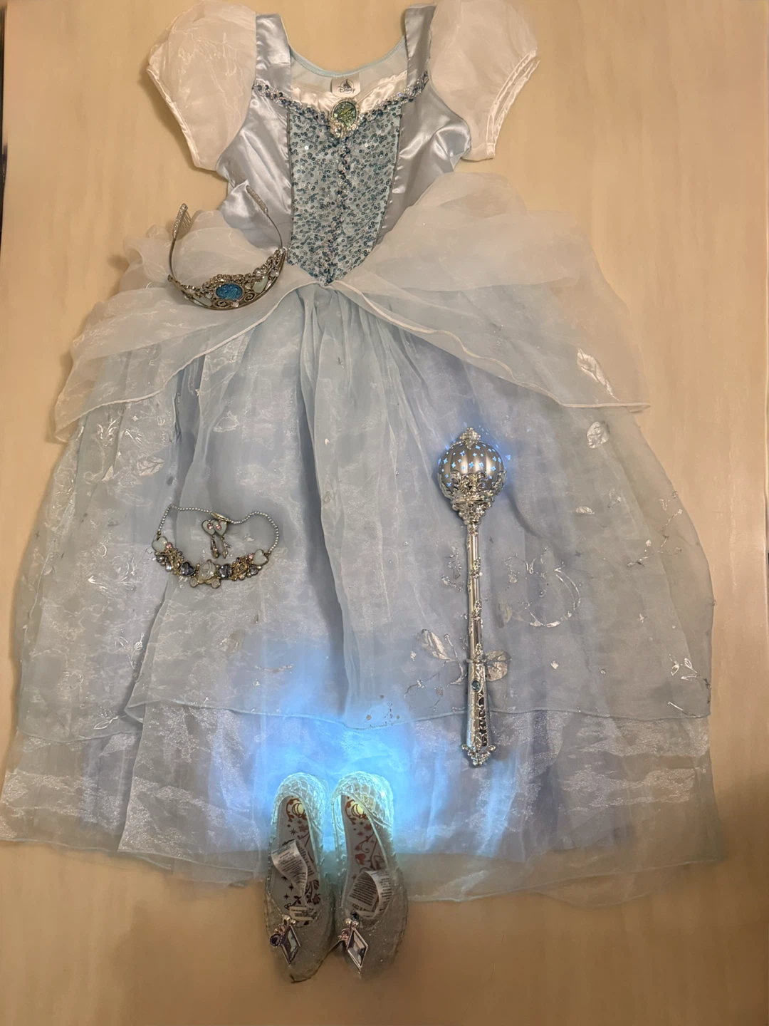 Disney Cinderella Princess Costume Set – Size 9/10 – $20