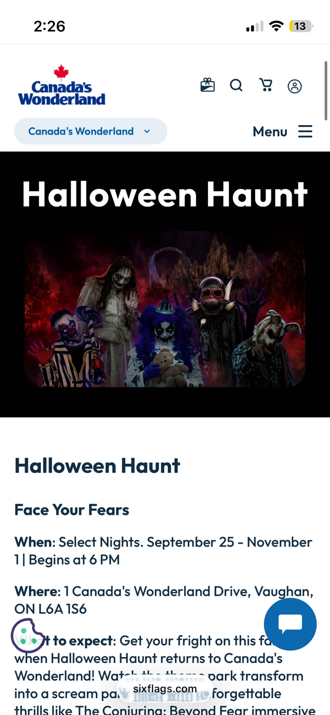 HALLOWEEN HAUNT EXPRESS TICKET + CONJURING EXPERIENCE x2
