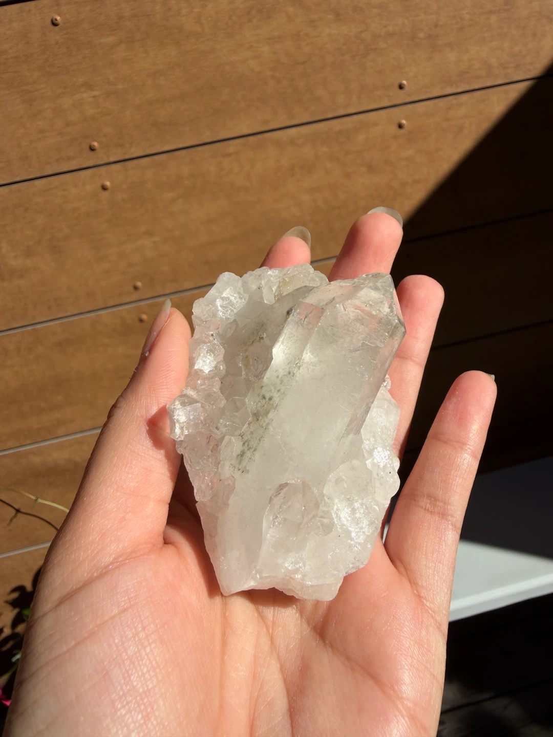Clear Quartz Crystal Cluster - photo 2