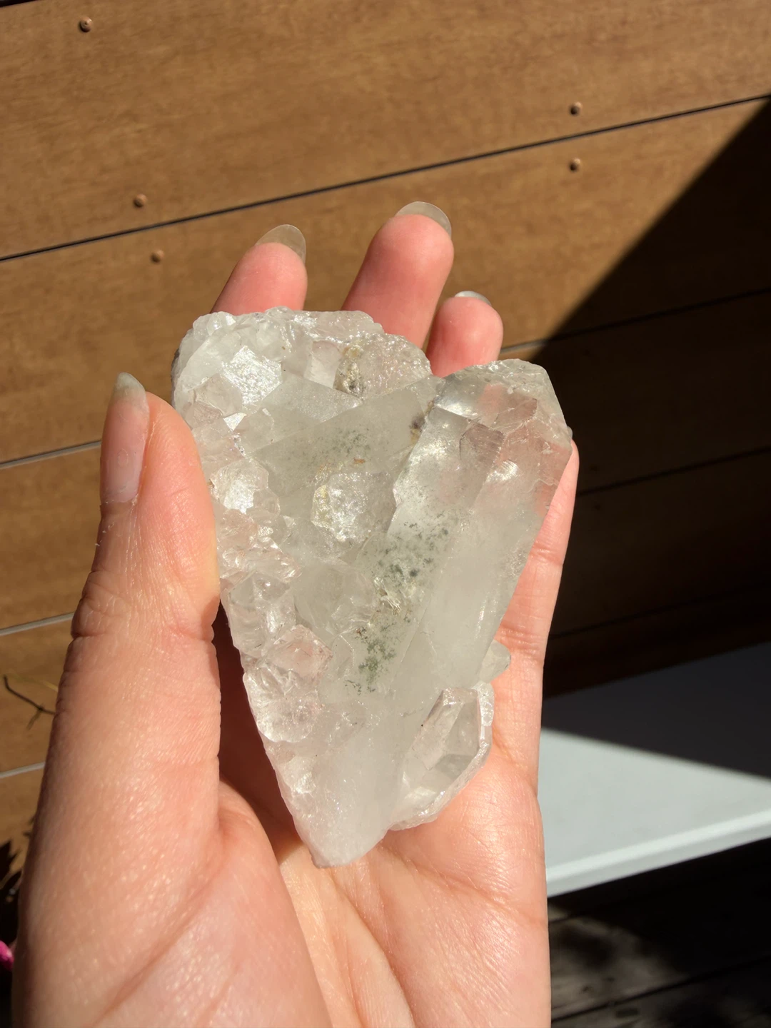 Clear Quartz Crystal Cluster - photo 3