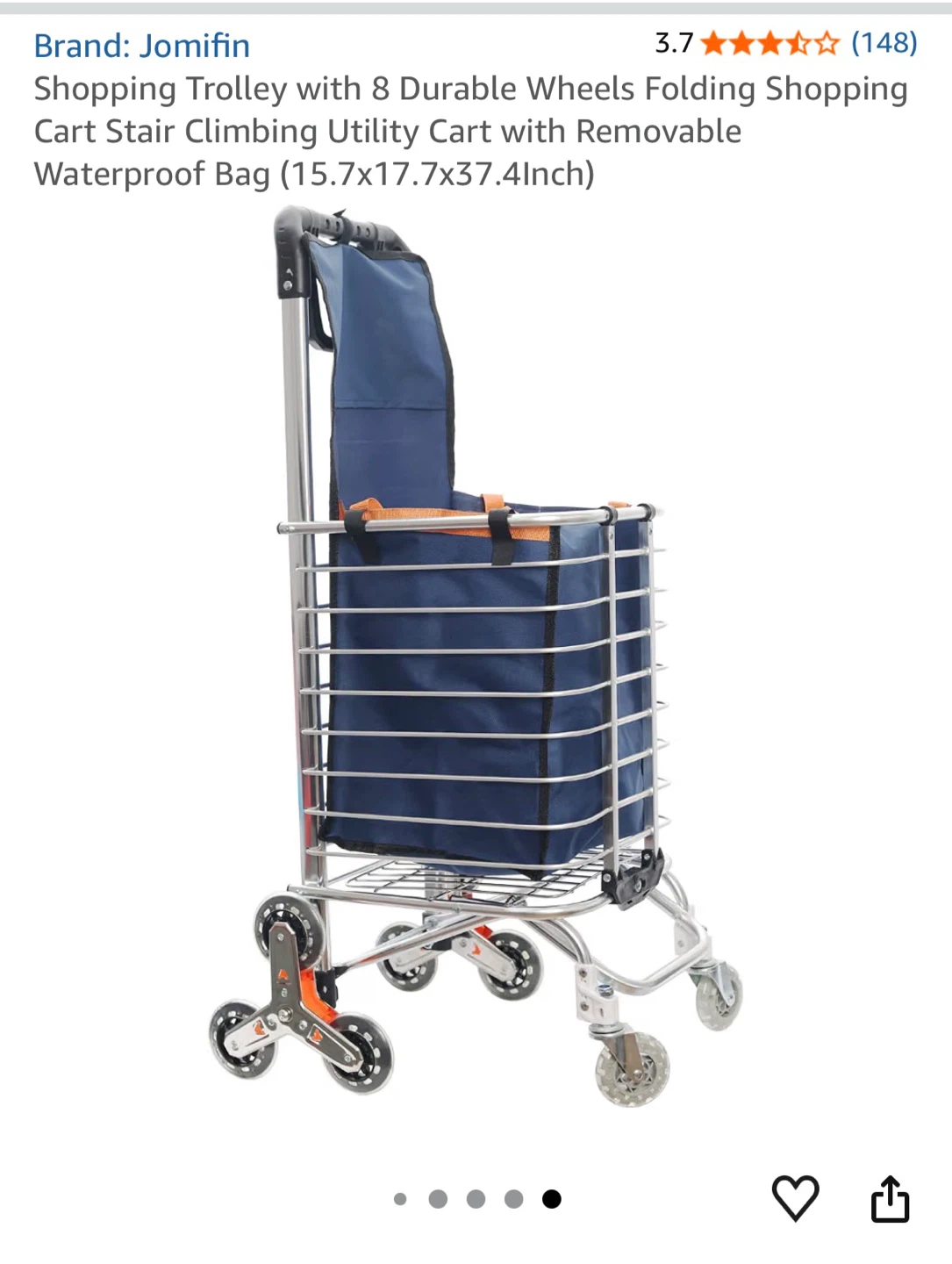 NEW Folding Shopping Cart - photo 2
