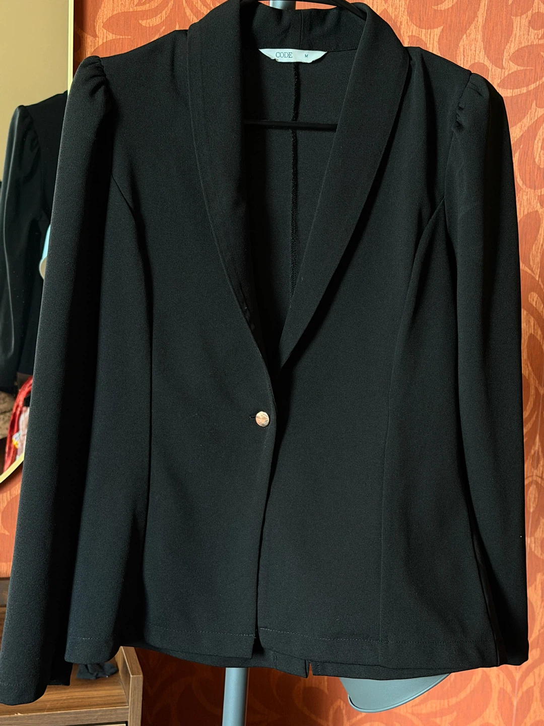 Code Blazer Set - Beige and Black - Size M