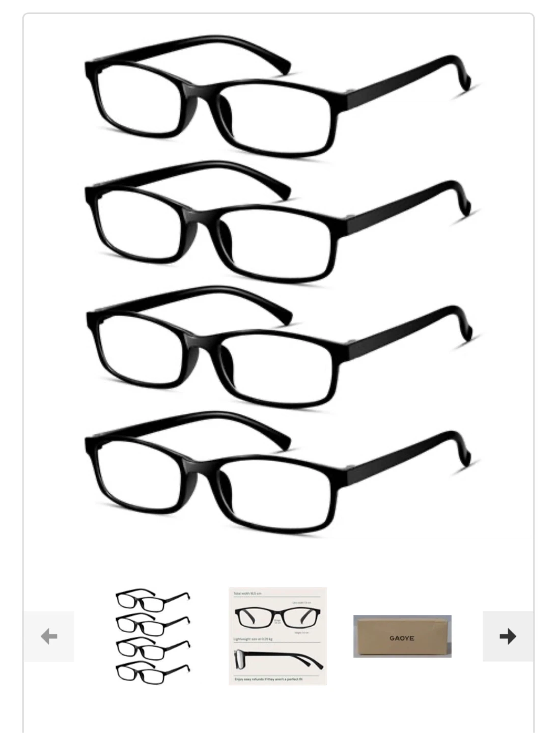 Reading Eyeglasses   +2.5 One Size