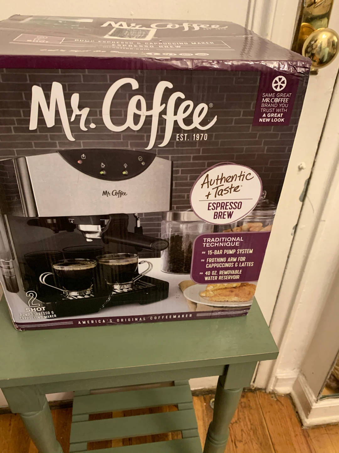 Mr. Coffee 2-Shot Pump Espresso & Cappuccino Maker