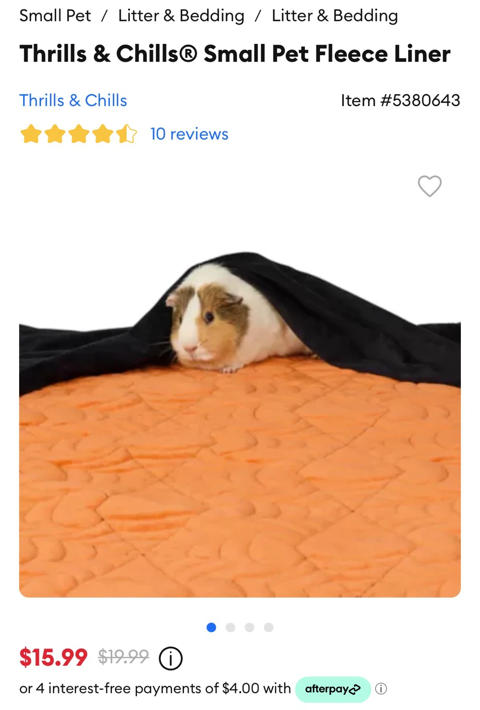 Guinea pig cage liner