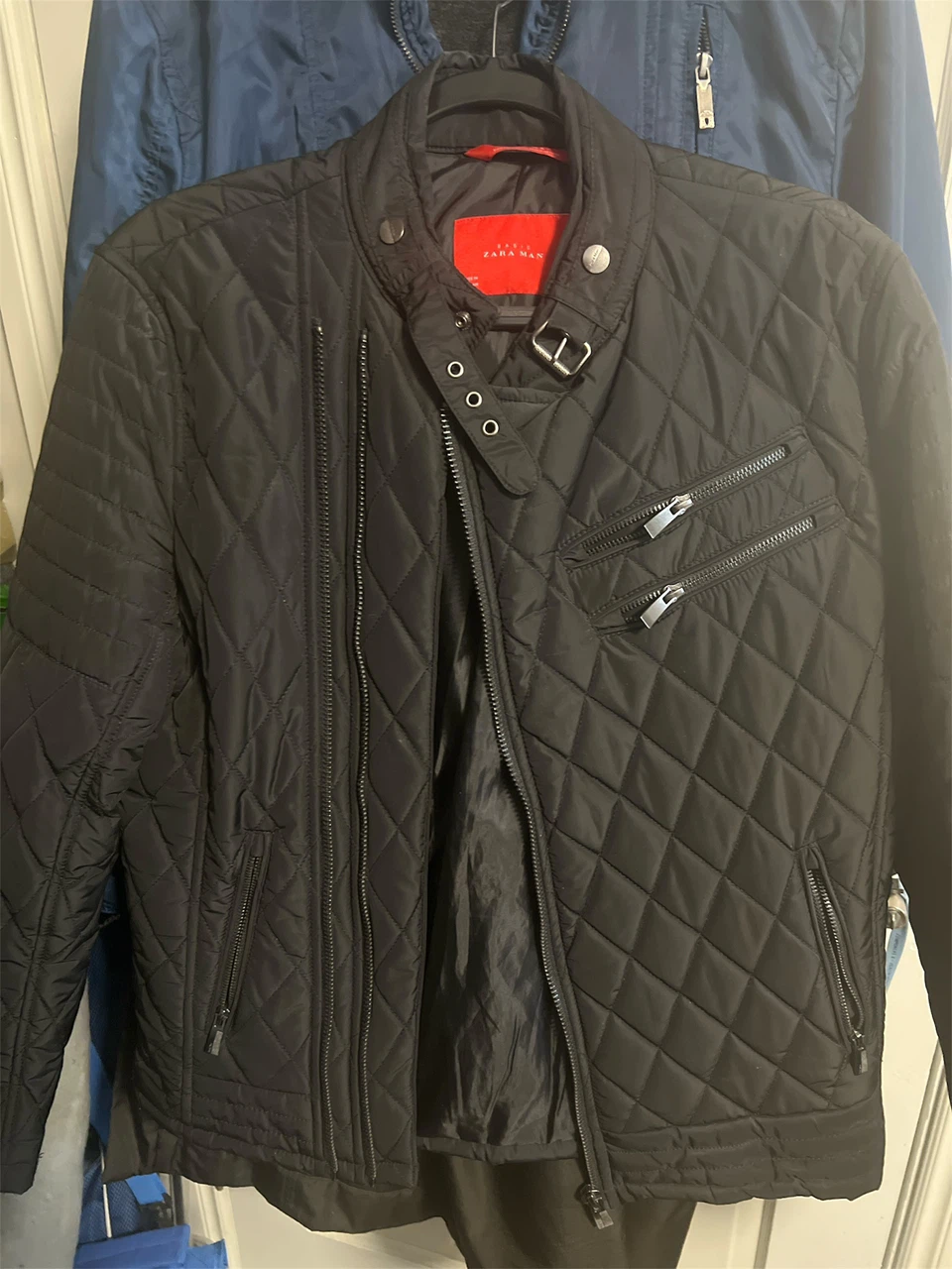 ZARA MAN Black Quilted Jacket