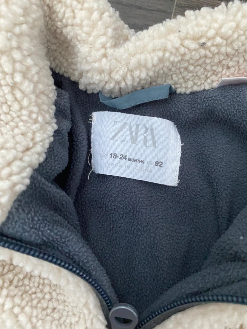 Zara toddler sherpa zip-up jacket - photo 3